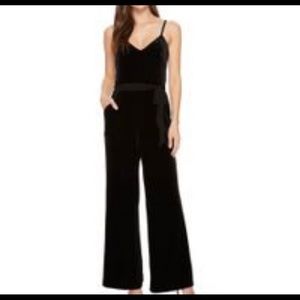 BNWT Calvin Klein wise leg velvet jumpsuit